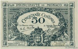 50 Centimes MONACO  1920 P.03a UNC-