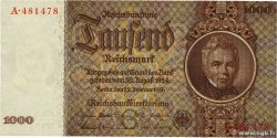 1000 Reichsmark GERMANY  1936 P.184 AU+