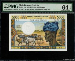 5000 Francs MALI  1973 P.14b q.FDC