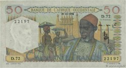 50 Francs AFRIQUE OCCIDENTALE FRANÇAISE (1895-1958)  1954 P.39