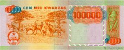 100000 Kwanzas ANGOLA  1991 P.133x TTB+