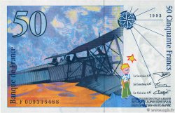 50 Francs SAINT-EXUPÉRY FRANCIA  1993 F.72.02 FDC