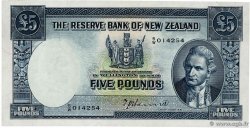5 Pounds NOUVELLE-ZÉLANDE  1940 P.160a SUP