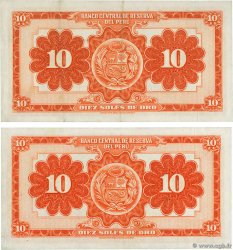 10 Soles Lot PERú  1958 P.082 MBC+