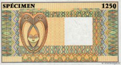 (1250 Francs) Spécimen FRENCH WEST AFRICA  1990 P.--s