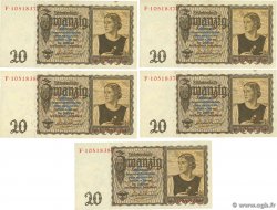 20 Reichsmark Lot GERMANY  1939 P.185