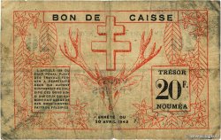 20 Francs NOUVELLE CALÉDONIE  1943 P.57a fS