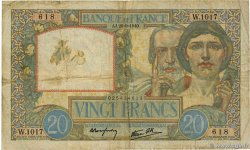 20 Francs TRAVAIL ET SCIENCE FRANCE  1940 F.12.07
