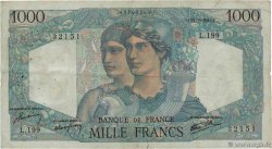 1000 Francs MINERVE ET HERCULE FRANCE  1946 F.41.11