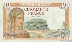 50 Francs CÉRÈS FRANCE  1936 F.17.32