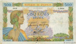 500 Francs LA PAIX FRANCE  1942 F.32.34