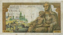 1000 Francs DÉESSE DÉMÉTER FRANCE  1943 F.40.16