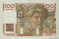 100 Francs JEUNE PAYSAN FRANCE  1953 F.28.36