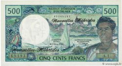 500 Francs NUOVE EBRIDI  1970 P.19a q.FDC