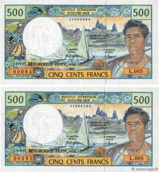 500 Francs Lot FRENCH PACIFIC TERRITORIES  1992 P.01b SC+