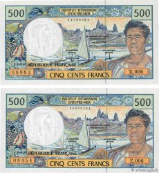 500 Francs Lot FRENCH PACIFIC TERRITORIES  1992 P.01c UNC-