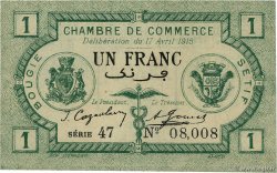 1 Franc Numéro spécial ARGELIA Bougie, Setif 1915 JP.139.02