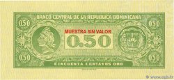 50 Centavos Oro Spécimen RÉPUBLIQUE DOMINICAINE  1961 P.090s NEUF