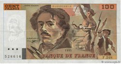 100 Francs DELACROIX imprimé en continu FRANCE  1993 F.69bis.08 pr.TTB