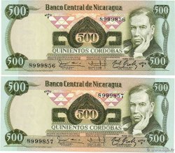 500 Cordobas Consécutifs NICARAGUA  1984 P.142 UNC-