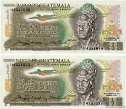 50 Centavos de Quetzal Consécutifs GUATEMALA  1980 P.058c FDC