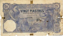 20 Piastres INDOCHINE FRANÇAISE Saïgon 1920 P.041 pr.B