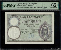 20 Francs ALGERIEN  1927 P.078b