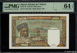 100 Francs ALGERIA  1942 P.088