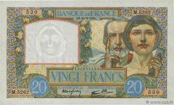 20 Francs TRAVAIL ET SCIENCE FRANKREICH  1941 F.12.17 VZ