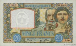 20 Francs TRAVAIL ET SCIENCE FRANCIA  1941 F.12.17 EBC