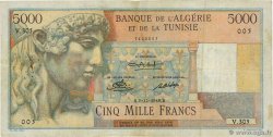 5000 Francs ALGÉRIE  1949 P.109a TB
