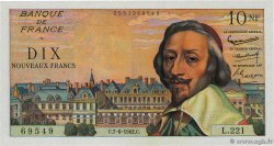 10 Nouveaux Francs RICHELIEU FRANCE  1962 F.57.19 UNC-