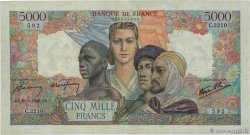5000 Francs EMPIRE FRANÇAIS FRANCIA  1946 F.47.53 MBC