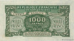 1000 Francs MARIANNE THOMAS DE LA RUE FRANCIA  1945 VF.13.02 AU+