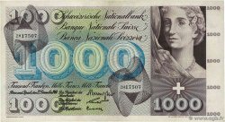 1000 Francs SUISSE  1960 P.52d BB