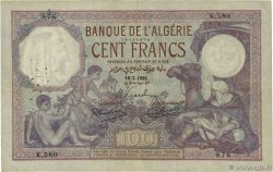 100 Francs ALGÉRIE  1928 P.081b TB+