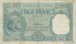 20 Francs BAYARD FRANCE  1918 F.11.03