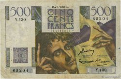 500 Francs CHATEAUBRIAND FRANCE  1953 F.34.11