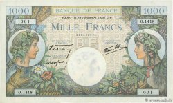 1000 Francs COMMERCE ET INDUSTRIE FRANCE  1940 F.39.03