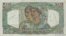 1000 Francs MINERVE ET HERCULE FRANCE  1950 F.41.33