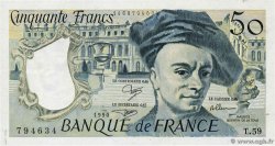 50 Francs QUENTIN DE LA TOUR FRANCE  1990 F.67.16