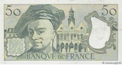 50 Francs QUENTIN DE LA TOUR FRANCE  1990 F.67.16 TTB+