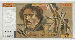 100 Francs DELACROIX modifié FRANCE  1982 F.69.06