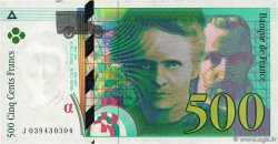 500 Francs PIERRE ET MARIE CURIE FRANCE  1998 F.76.04