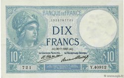 10 Francs MINERVE FRANCE  1927 F.06.12