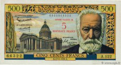5 NF sur 500 Francs Victor HUGO FRANCE  1959 F.52.02