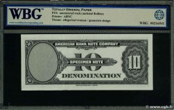 10 (Units) Test Note UNITED STATES OF AMERICA  1929  UNC-
