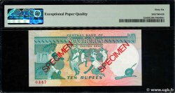 10 Rupees Spécimen SEYCHELLES  1989 P.32s NEUF