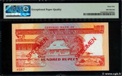 100 Rupees Spécimen SEYCHELLES  1989 P.35s FDC