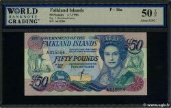 50 Pounds FALKLAND ISLANDS  1990 P.16a XF+